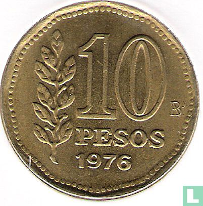 Argentine 10 pesos 1976 - Image 1
