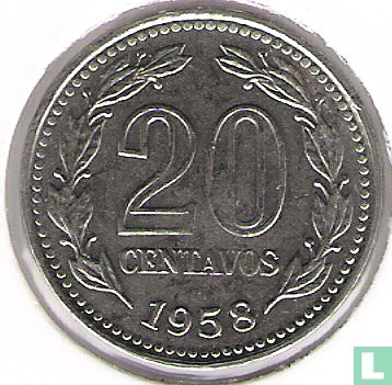 Argentinië 20 centavos 1958 - Afbeelding 1