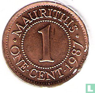 Maurice 1 cent 1987 - Image 1