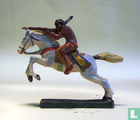 Indiaan te paard met geweer - Afbeelding 3