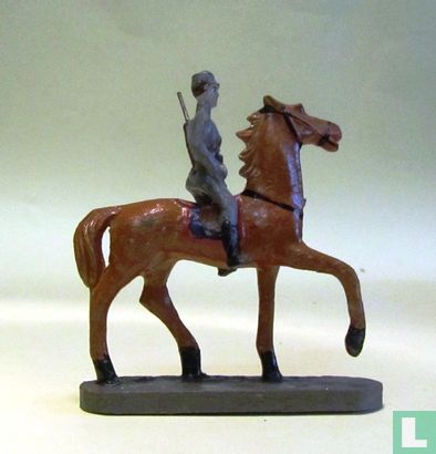 German cavalryman on horseback - Image 1