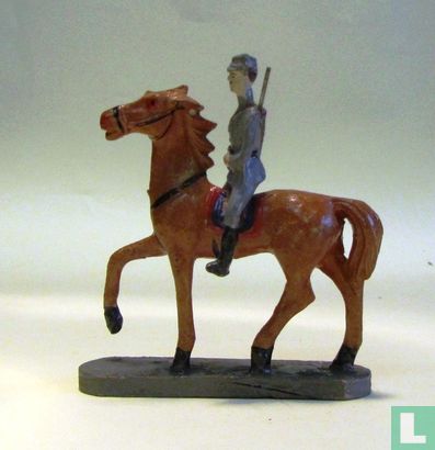 German cavalryman on horseback - Image 2
