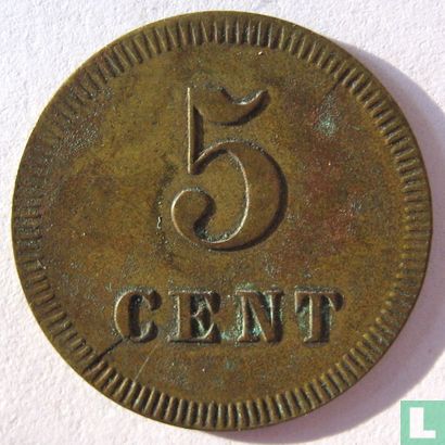 Winkelvereeniging H.U.Z. 5 cent - Bild 1