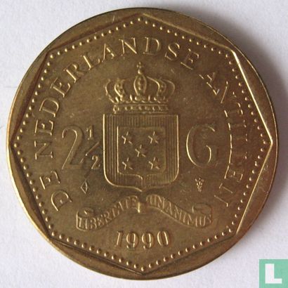 Netherlands Antilles 2½ gulden 1990 - Image 1