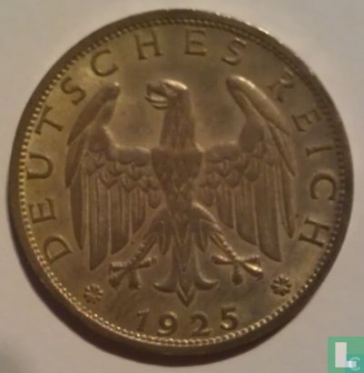 German Empire 1 reichsmark 1925 (A) - Image 1