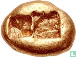 Lydia Sardes Koning Croesus AV zware Stater circa 560-546 v. Chr. - Afbeelding 2