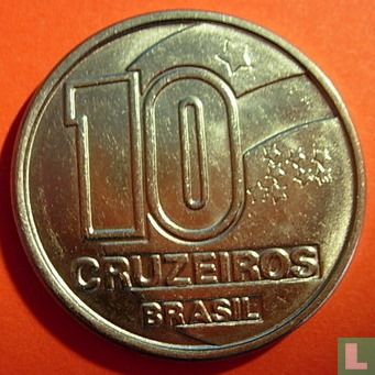 Brésil 10 cruzeiros 1990 - Image 2