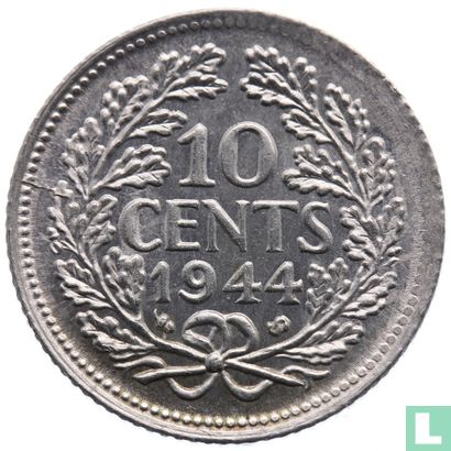 Nederland 10 cents 1944 (S over P) - Afbeelding 1