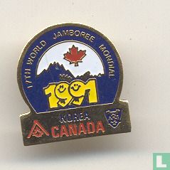 17th World Jamboree Mondial 1991 Korea Canada