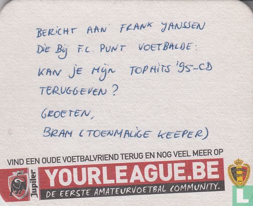 Yourleague.be Bericht aan Frank Janssen