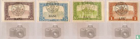 Aufdruck auf ungarische Marke von 1917 (I)