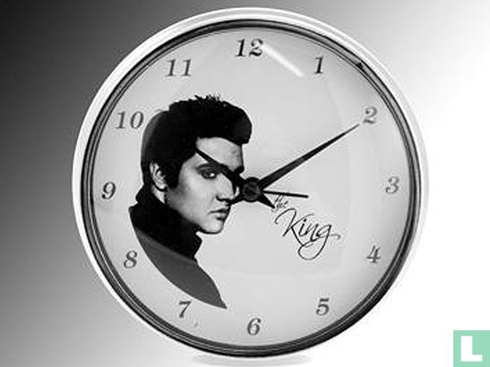 Elvis Presley the king bedrukt op een wekker 