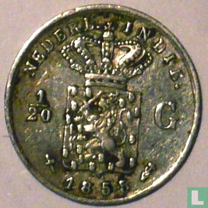 Dutch East Indies 1/20 gulden 1855 - Image 1