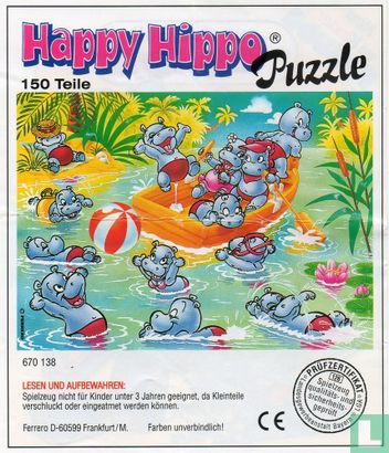 Happy Hippos maxi puzzel - Image 3