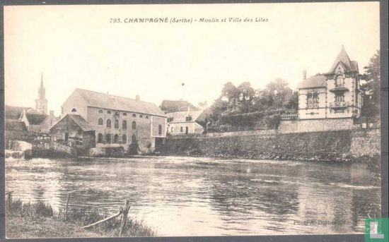 Champagné, Le Moulin et la Villa des Lilas