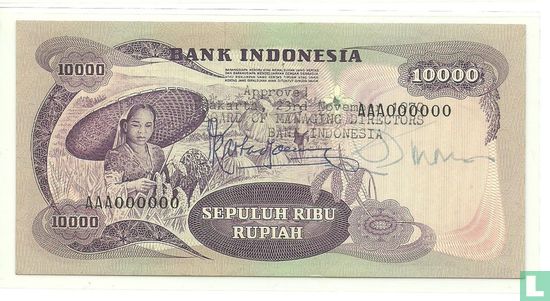 Indonesië 10.000 Rupiah 1970 (Proof)