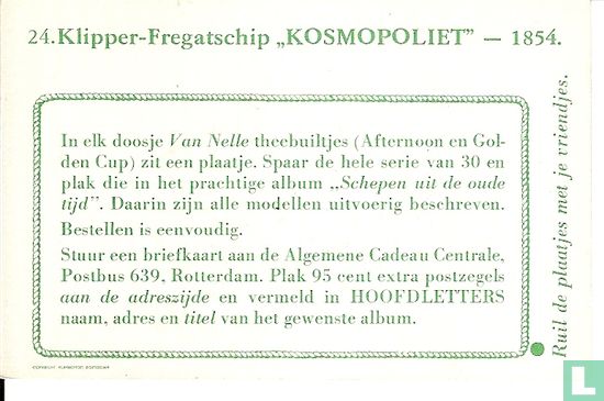 Klipper-Fregatschip "Kosmopoliet" - Image 2