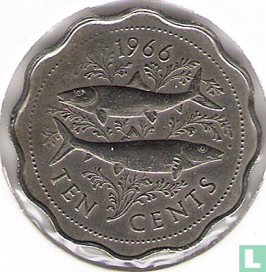 Bahama's 10 cents 1966 - Afbeelding 1
