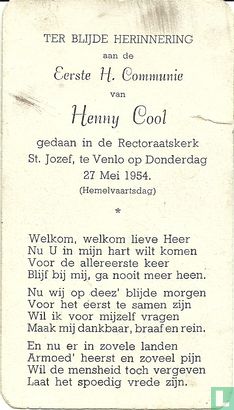 Eerste H. Communie Henny Cool - Afbeelding 2