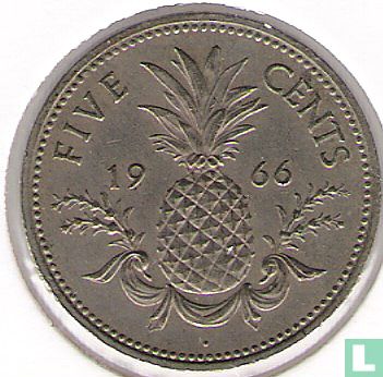 Bahamas 5 cents 1966 - Image 1