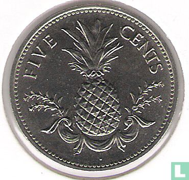 Bahama's 5 cents 1987 - Afbeelding 2