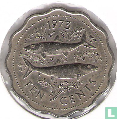 Bahama's 10 cents 1973 (zonder muntteken) - Afbeelding 1