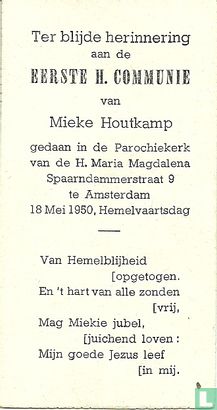 Ecce panis dei - Eerste H. Communie Mieke Houtkamp - Bild 2