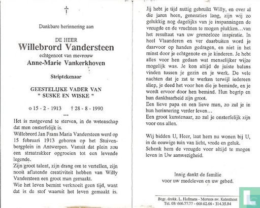 Vandersteen, Willebrord (Willy) - Image 2