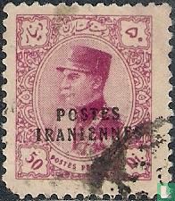 Reza Pahlavi met opdruk