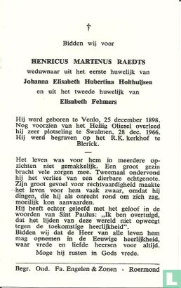 Raedts, Henricus Martinus - Afbeelding 2