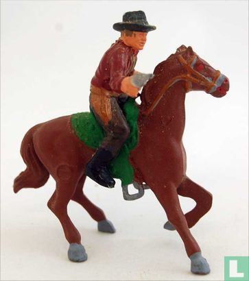 cowboy te paard - Afbeelding 1