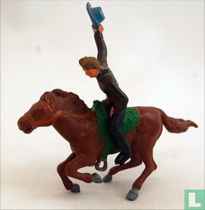 cowboy à cheval  - Image 1