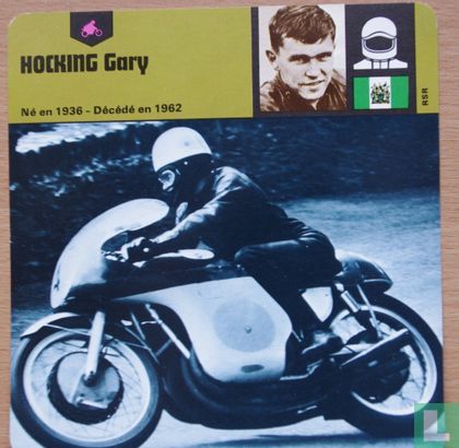 Hocking Gary Né en 1936 - décédé en 1962   (card motorcycle carte moto)