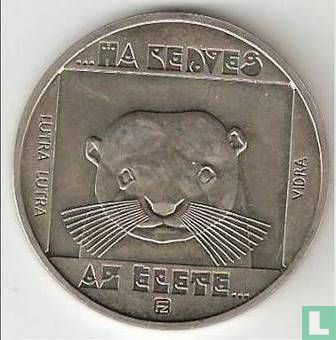 Hongarije 100 forint 1985 "European otter" - Afbeelding 2