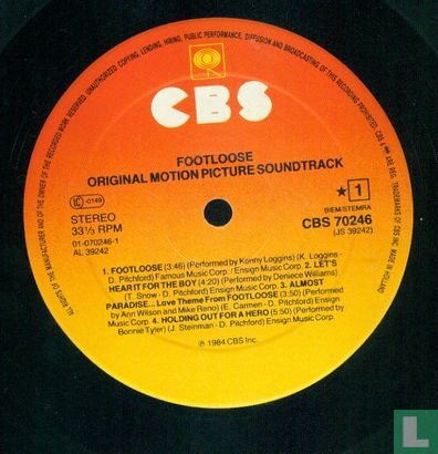Footloose Original Soundtrack - Afbeelding 3