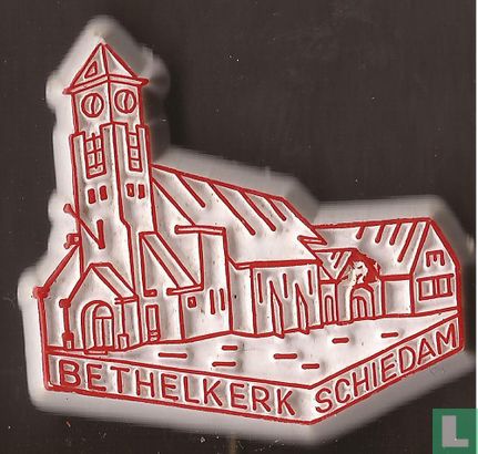 Bethelkerk Schiedam [rouge sur blanc]