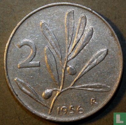 Italien 2 Lire 1956 - Bild 1