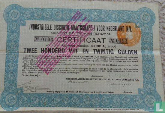Industrieele disconto maatschappij voor Nederland N.V.
