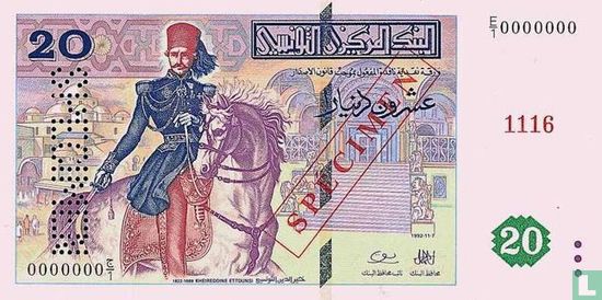 20 Tunesische Dinar - Bild 1