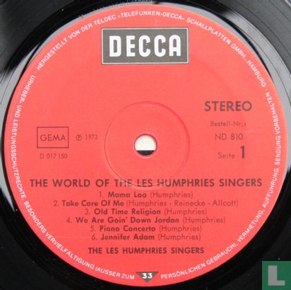 The World of the Les Humphries Singers - Bild 3