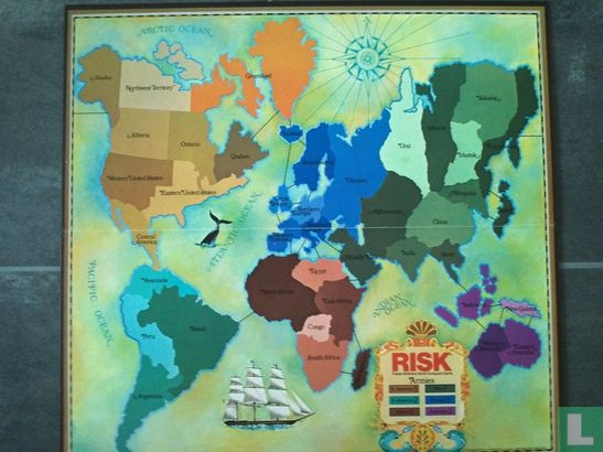 Risk Parker Brothers World Conquest Game - Image 3