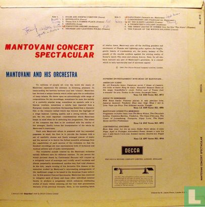 Mantovani Concert Spectacular - Afbeelding 2