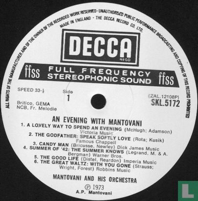 An Evening With Mantovani - Afbeelding 3