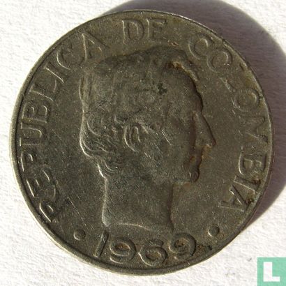 Colombia 10 centavos 1969 (type 1) - Image 1