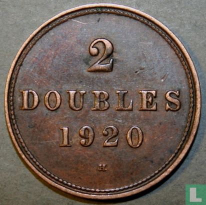 Guernsey 2 doubles 1920 - Image 1