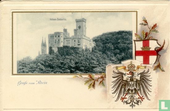 Schloss Stolzenfels; Gruss vom Rhein