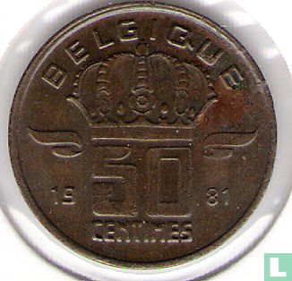 Belgium 50 centimes 1981 (FRA - type 1) - Image 1