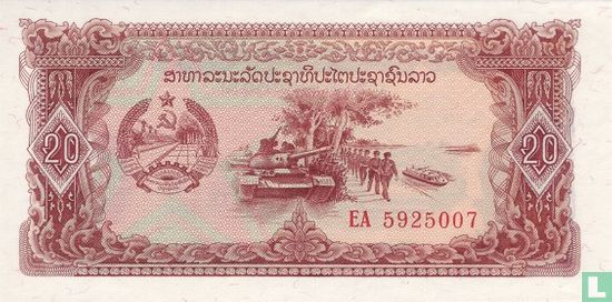 Laos 20 Kip (P28r) - Afbeelding 1