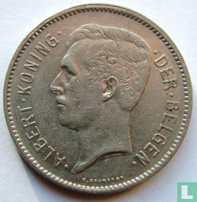 Belgique 5 francs 1933 (NLD - position A) - Image 2