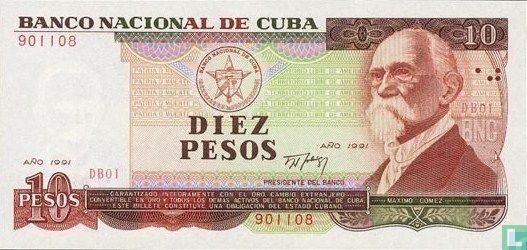 Cuba 10 Pesos   - Afbeelding 1